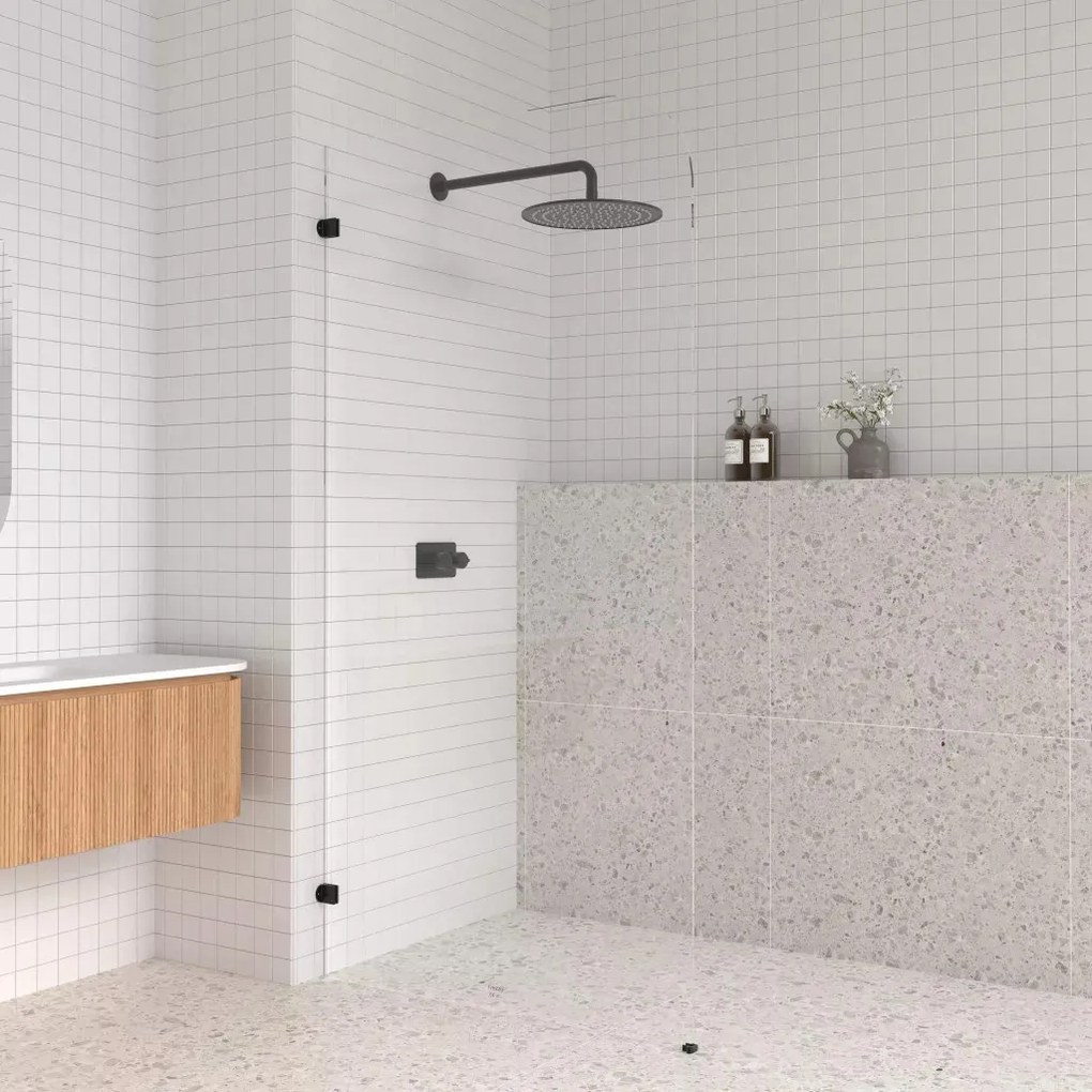 AREZZO design CLEAR walk-in zuhanyfal, átlátszó 1000x2000