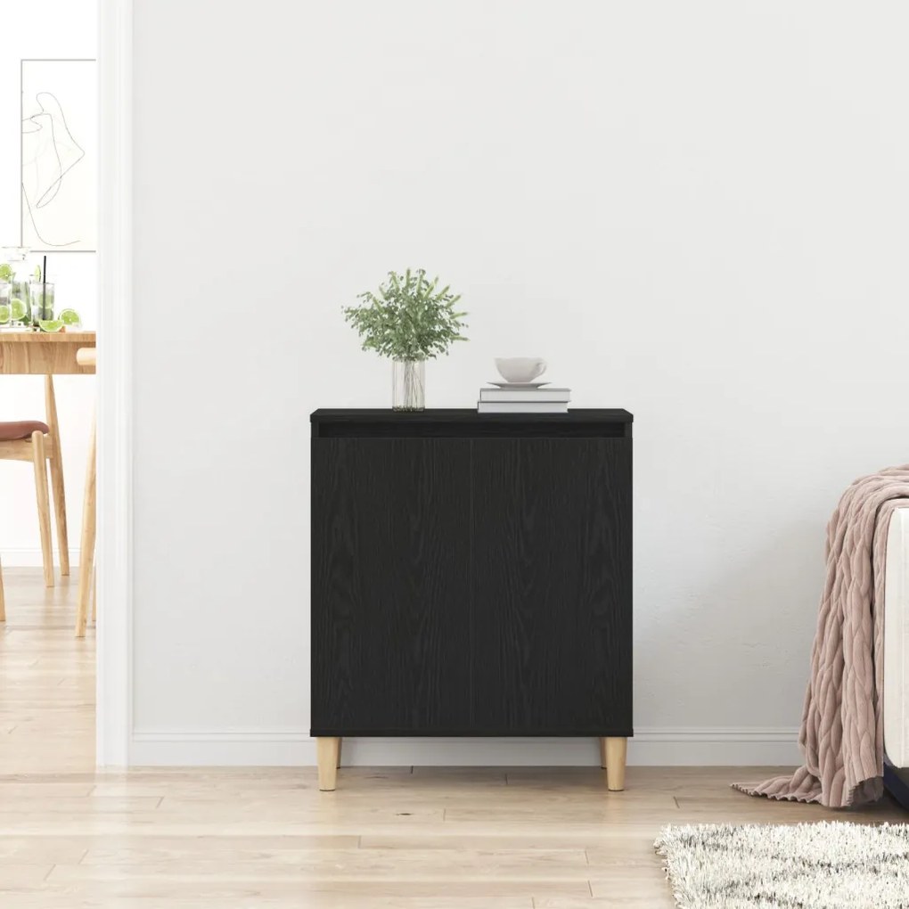 Fekete tölgy büfé 60x35x70 cm Szerelt fa
