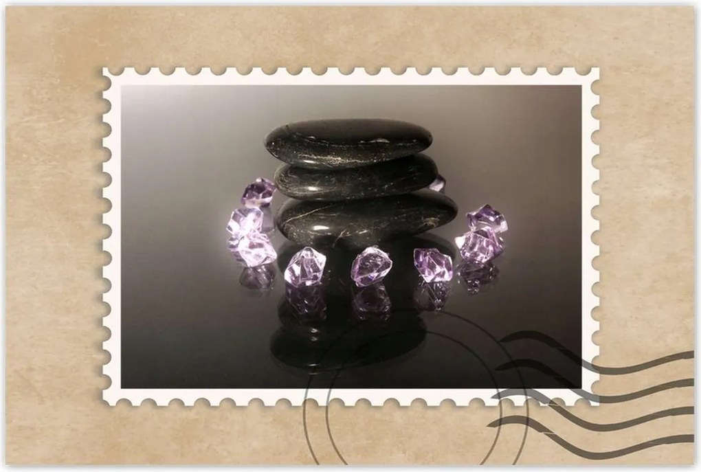 Poszterek 60x40 Lila kristályok