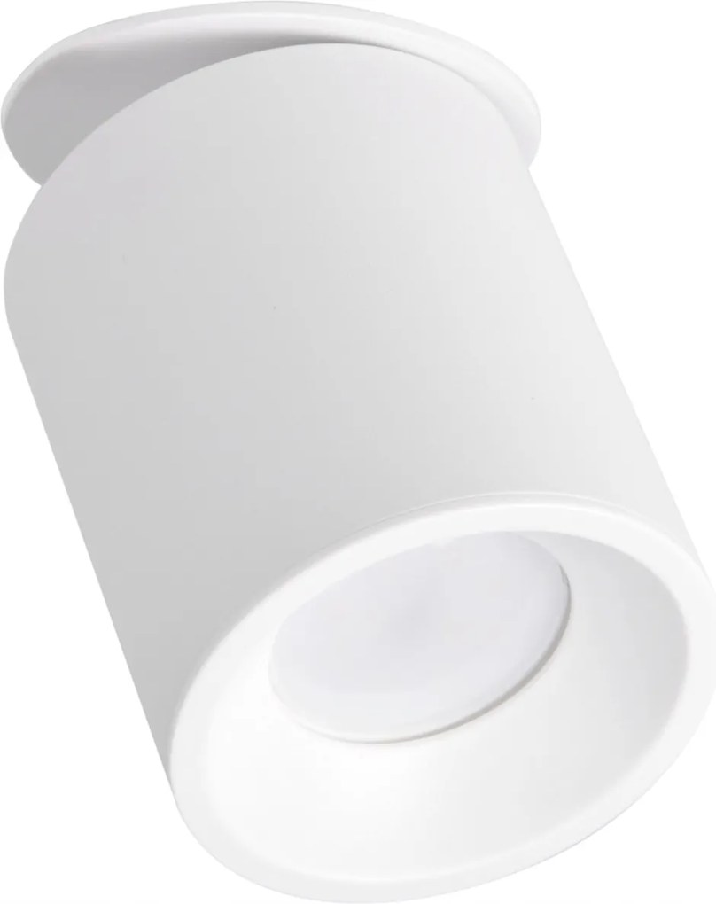 Süllyesztett Led lámpatest spot lámpatest mozgatható cső GU10 fehér