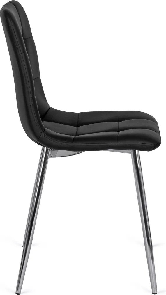 Szék fekete színben, műbőr kárpitozással. ENZO