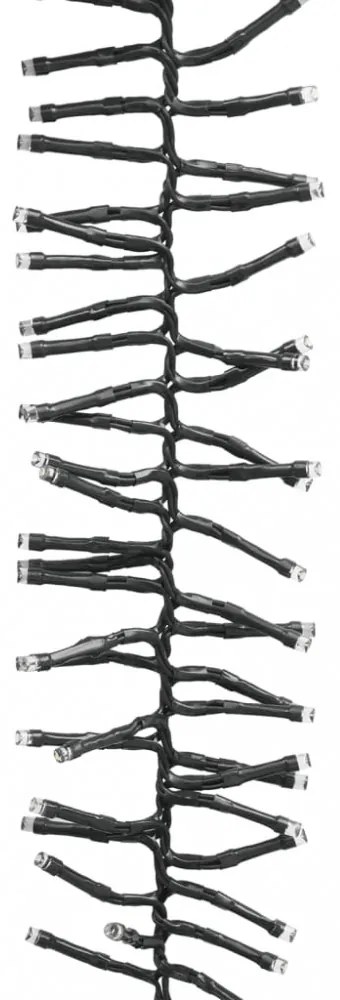 színes pasztell fényű fürtös PVC LED-szalag 400 LED-del 7,4 m