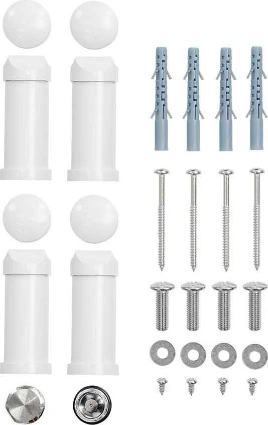 Íves törölközőszárító radiátor 1400x600 mm fehér