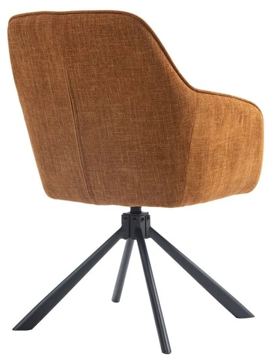 Narancssárga kárpitozott étkezőfotel szett 2 db-os Avola – Unique Furniture