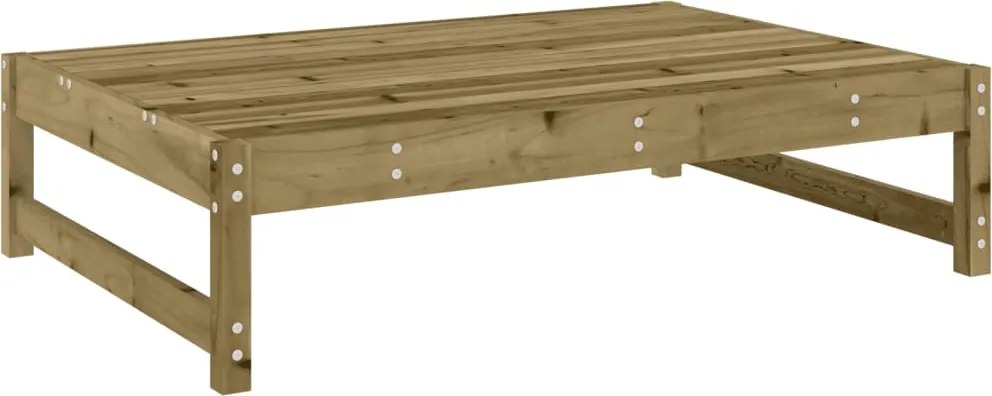 vidaXL tömör duglászfenyő kerti lábzsámoly párnával 120x80 cm