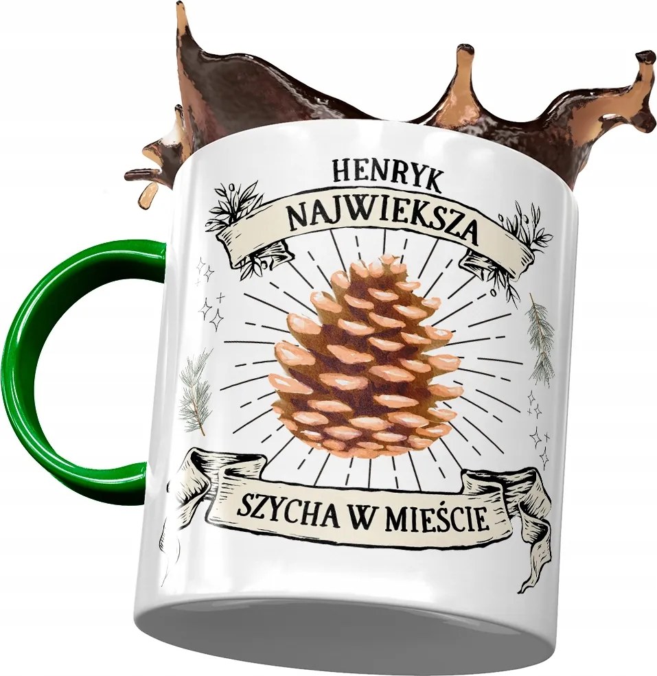 Zöld Bögre Henrik Férj Kolléga Ajándék Nyomtatott Fotóval