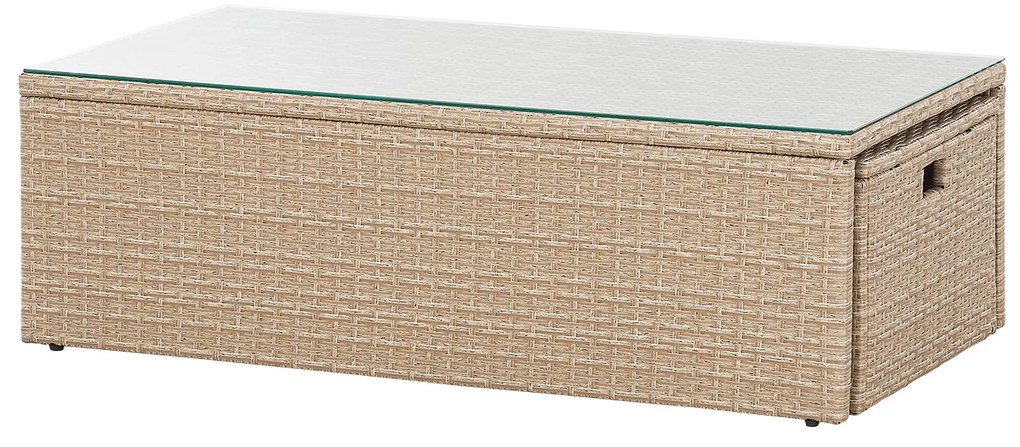 Juskys Salou polyrattan bútor szett - krém