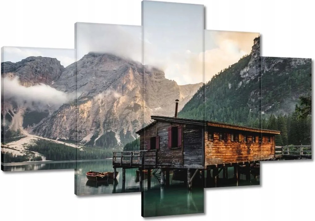 Festmények 120x80 Hegyi kikötő