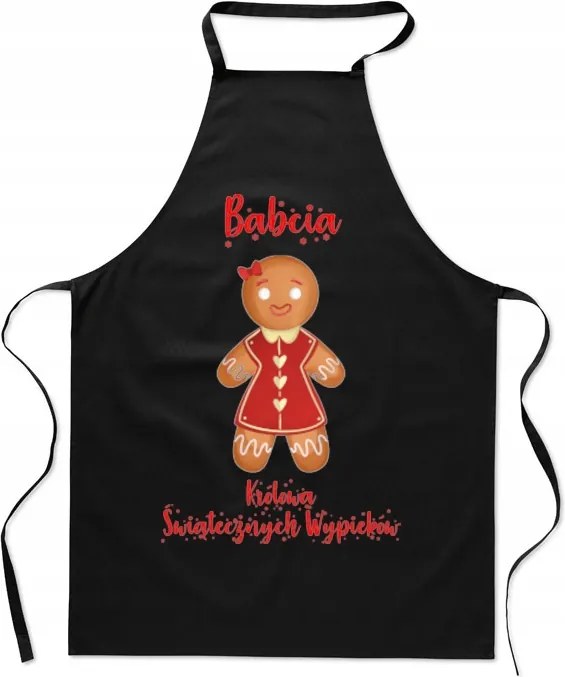 Karácsonyi konyhai kötény Nagymama a karácsonyi sütemények királynője