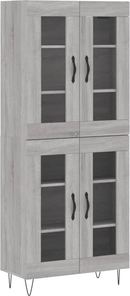 vidaXL szürke sonoma szerelt fa magasszekrény 69,5 x 34 x 180 cm