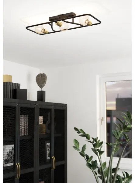 Eglo 900367 - Mennyezeti lámpa MESSINARO 3xE27/40W/230V