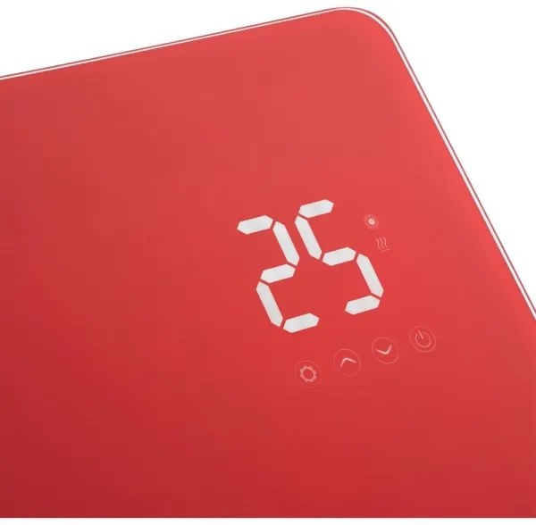 Sencor - Okos elektromos konvektor/hősugárzó 1200/2400 W/230 V IP24 Wi‑Fi piros