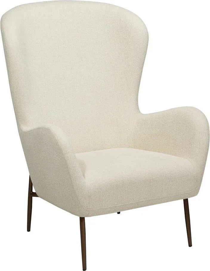 Krémszínű buklé fotel Glam – DAN-FORM Denmark