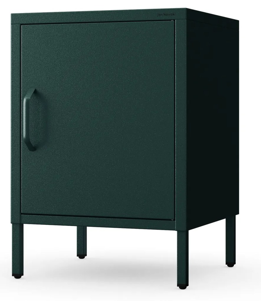 Éjjeliszekrény MIA, 424 x 595 x 400 mm, Modern: palack zöld szín