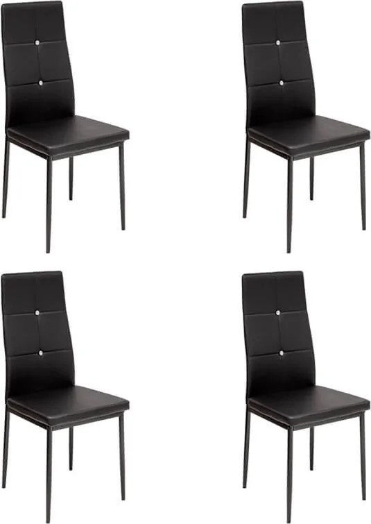 Elvira szék Fekete 4 db N