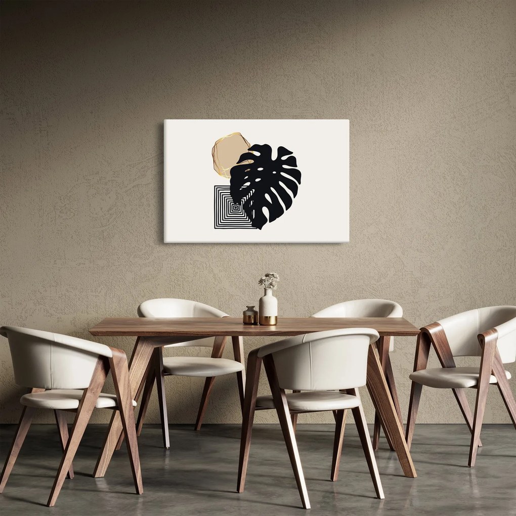 Kép - Absztrakció trópusi levelekkel N⁰2 (90x60 cm)