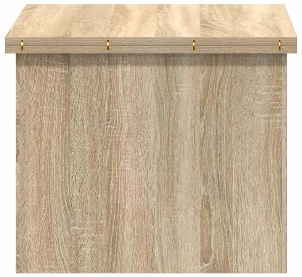 vidaXL Dohányzóasztal Sonoma tölgy 55 x 54,5 x 45 cm Faanyag