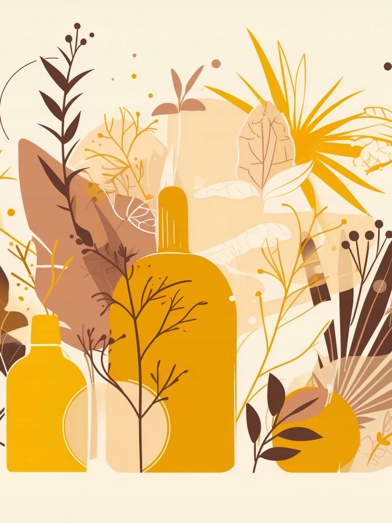 Poszter 15x20cm Arany növények