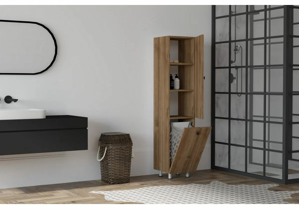 Fürdőszoba szekrény Lipa Walnut