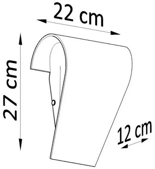 Sollux SL.0863 - Fali lámpa CLINO 1xE27/46W/230V