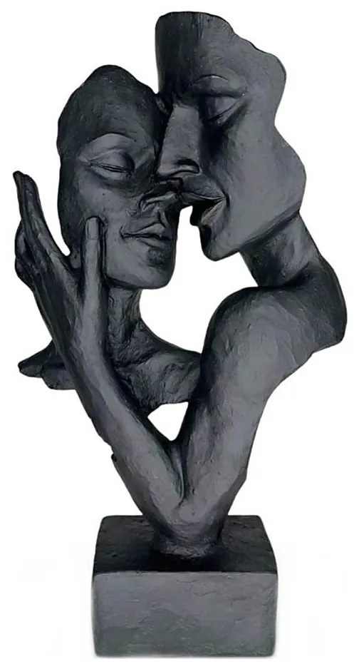 Asztali dísz 29x9x17 cm gyanta/fekete