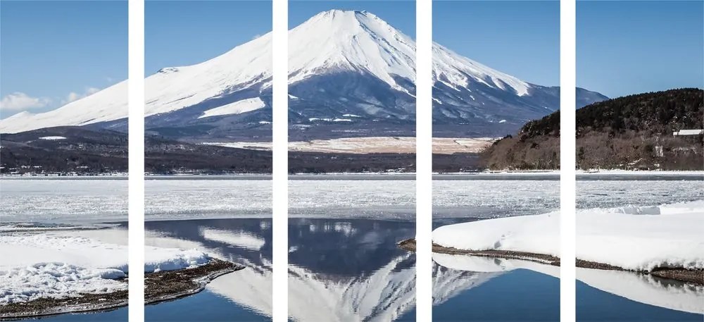 5-részes kép japán hegy Fuji