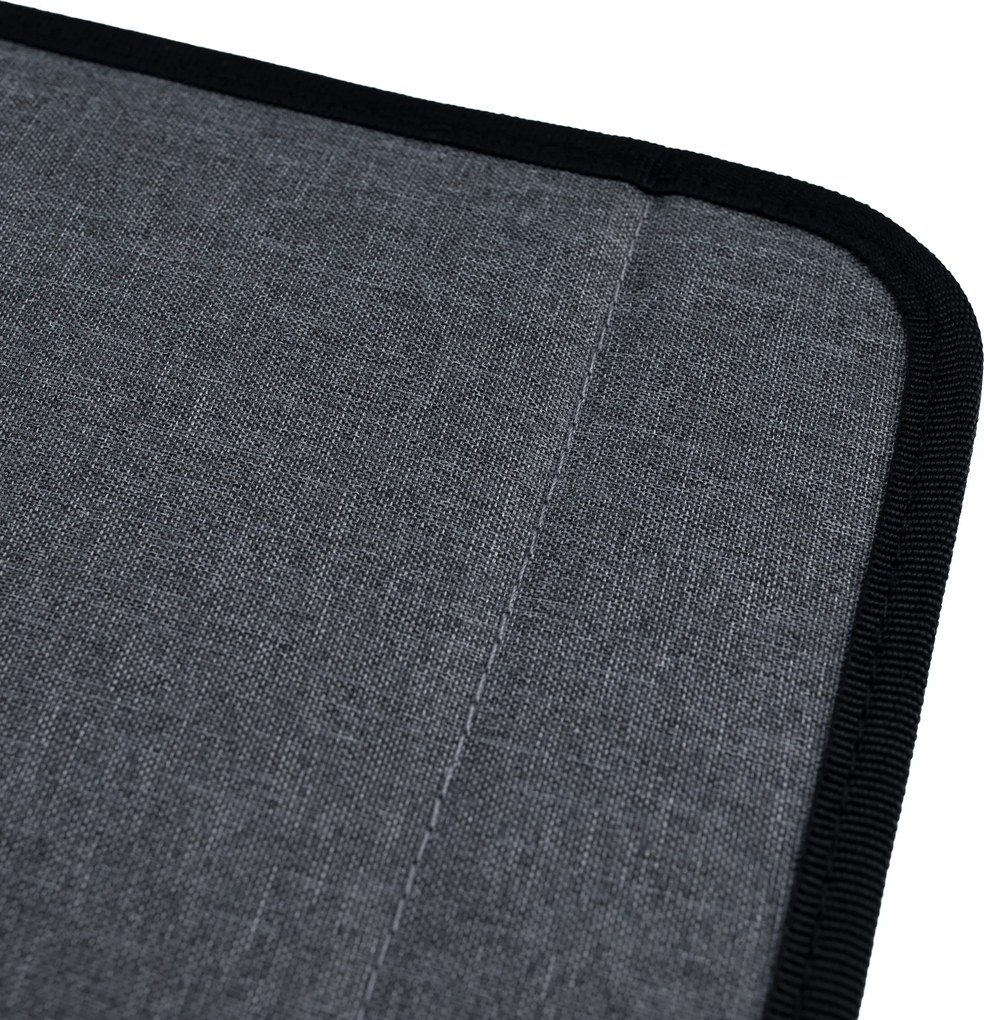 Összecsukható tároló doboz, szürke/fekete, DETER