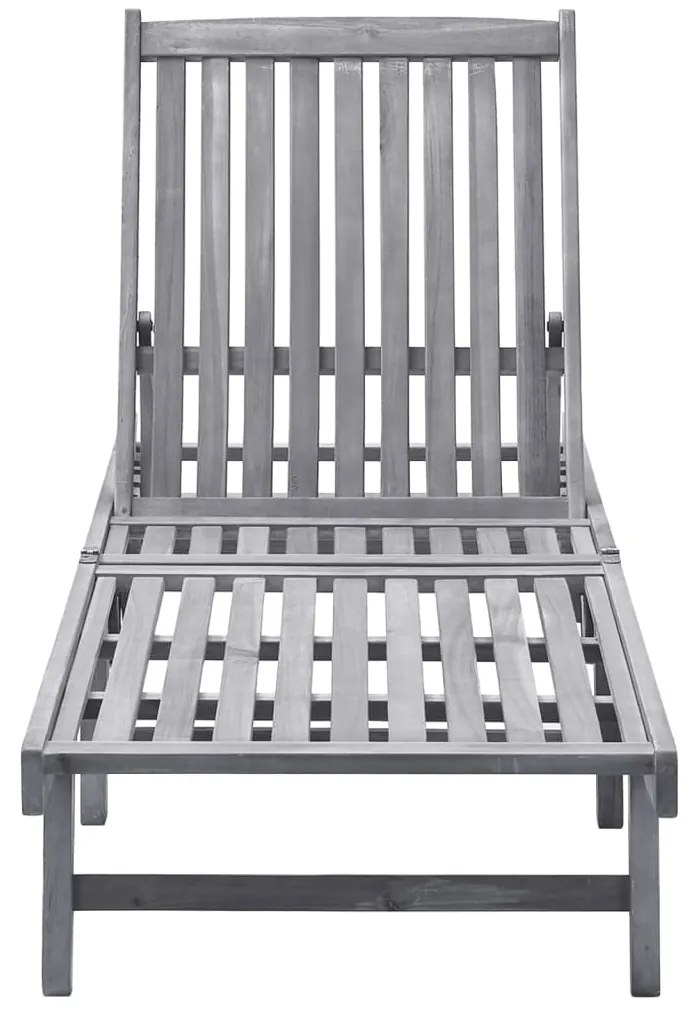 vidaXL tömör akácfa napozóágy