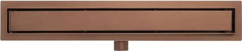 AREZZO design 2in1 800 mm-es rozsdamentes acél folyóka, szálcsiszolt bronz