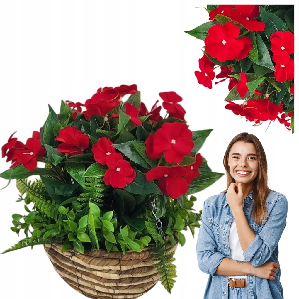 Mű Surfinia Pelargónia, mint az Élő, Függő Cserép, Erkély, Terasz Dísze