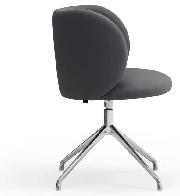 Sötétszürke kárpitozott étkezőfotel Mogi – Teulat