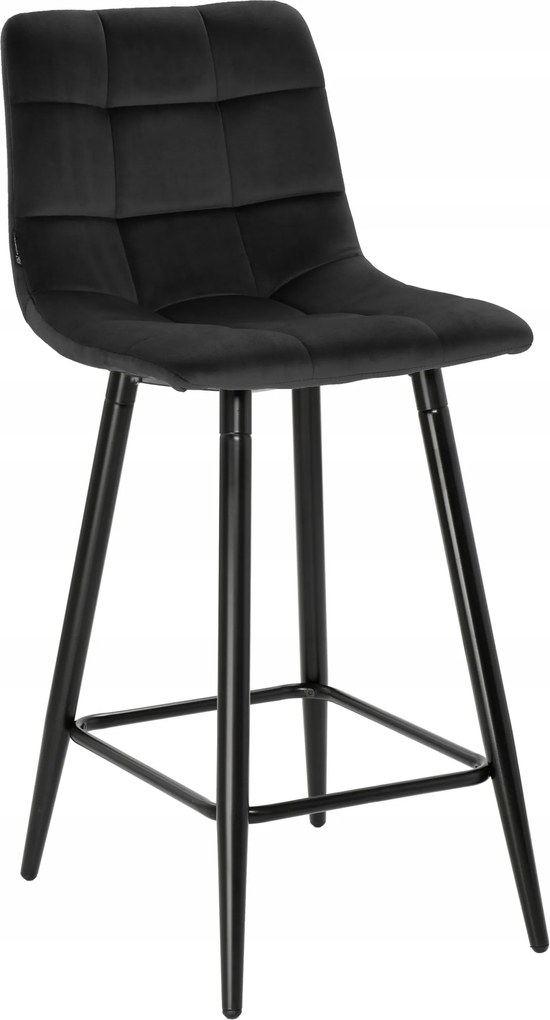 Hoker, bárszék, bárszék velvet fekete konyha, sziget Tore