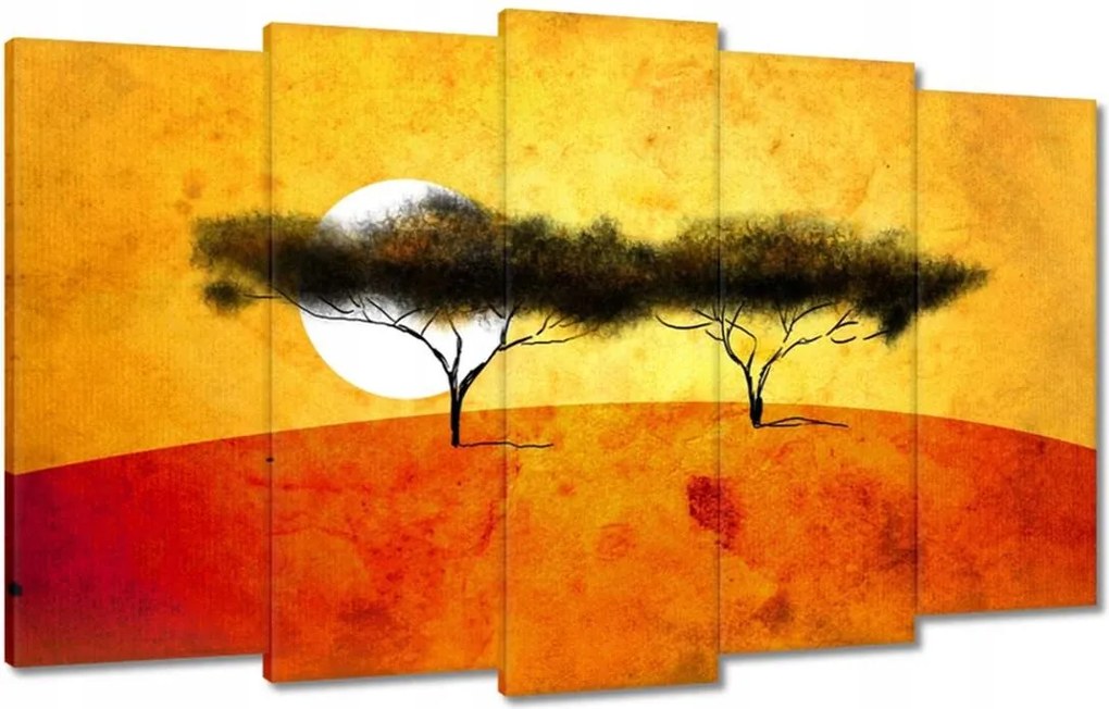 Festmények 100x60 Esti tájkép