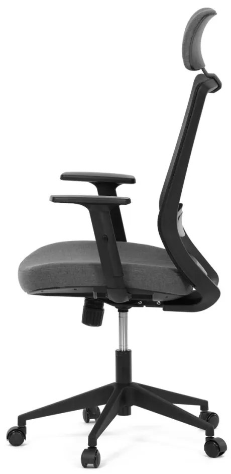 Scaun pivotant negru cu mecanism sincron. KA-V3329