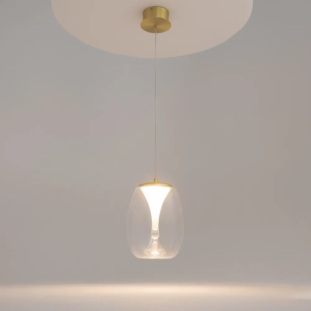 Maytoni modern függeszték splash átlátszó arany mymod282pl-l8g3k1