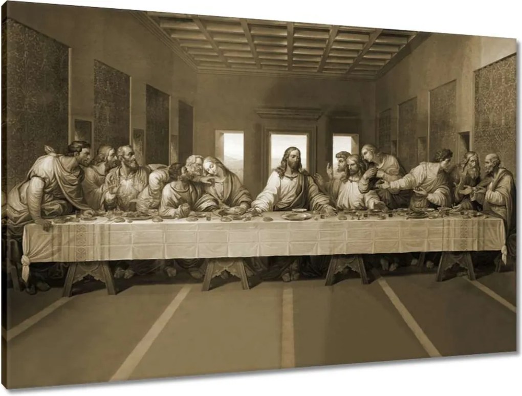 Vászonkép 90x60 Utolsó vacsora Jézus