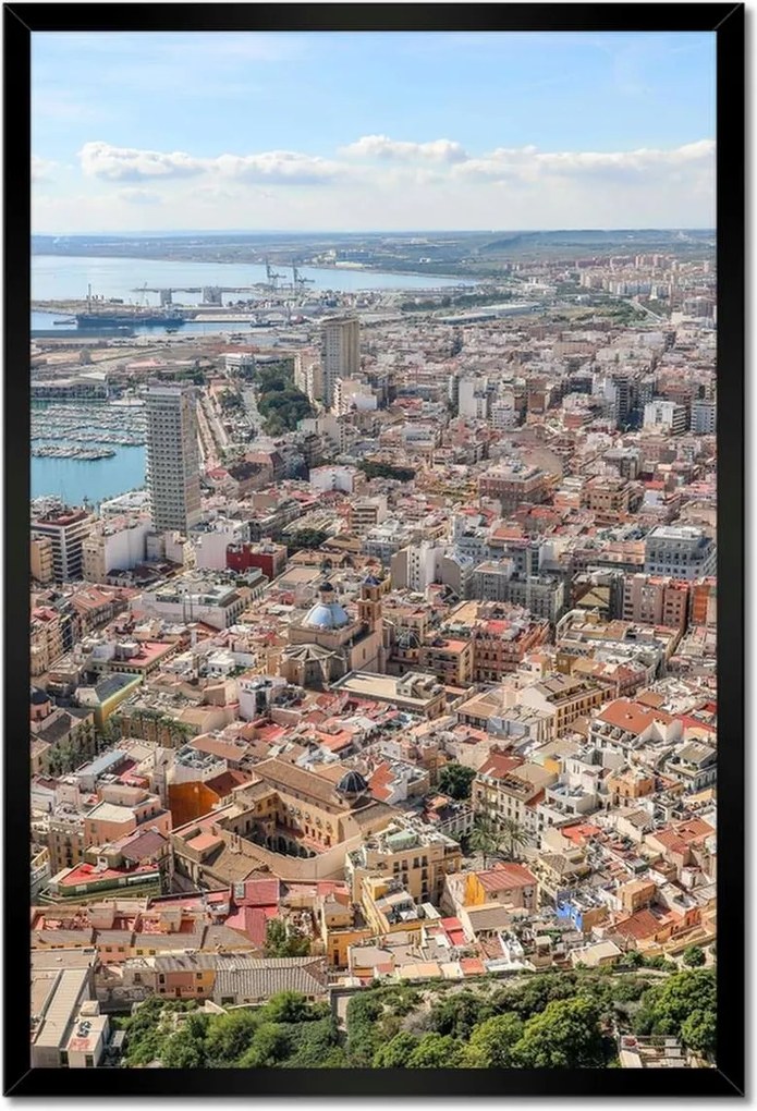 Poszterek keretben 40x60 Barcelona Panoráma
