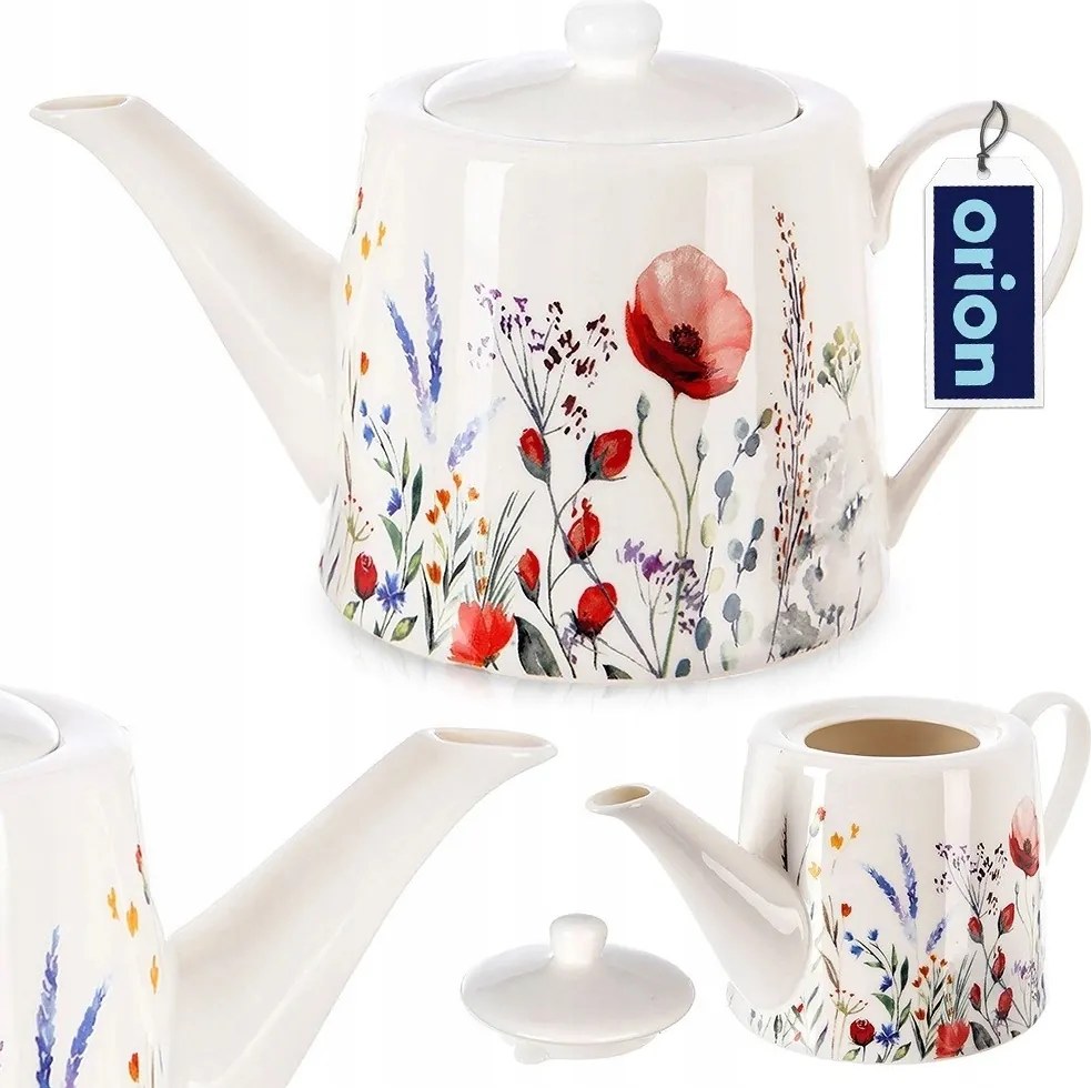 Kávéscsésze Porcelán Fehér Elegáns Pipacs mintás Orion 1 l