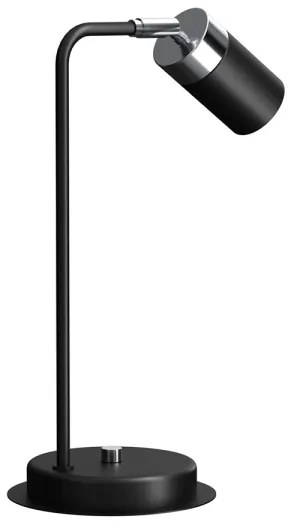 Asztali lámpa JOKER 1xGU10/25W/230V fekete/fényes króm