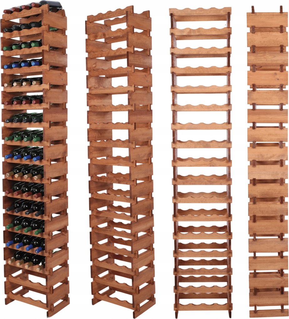 Bortartó állvány moduláris palacktartó állvány 17x4 összecsukható szerelés szerszámok nélkül