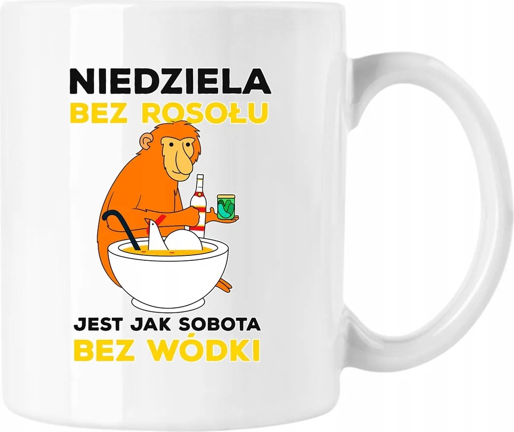 Vasárnapi Húsleveses Nosacza Bögre Fehér 330ml