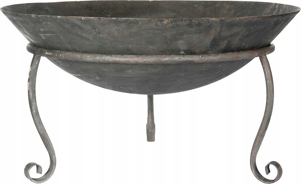 Kerti Tűztér Acél XL, öregített, fekete