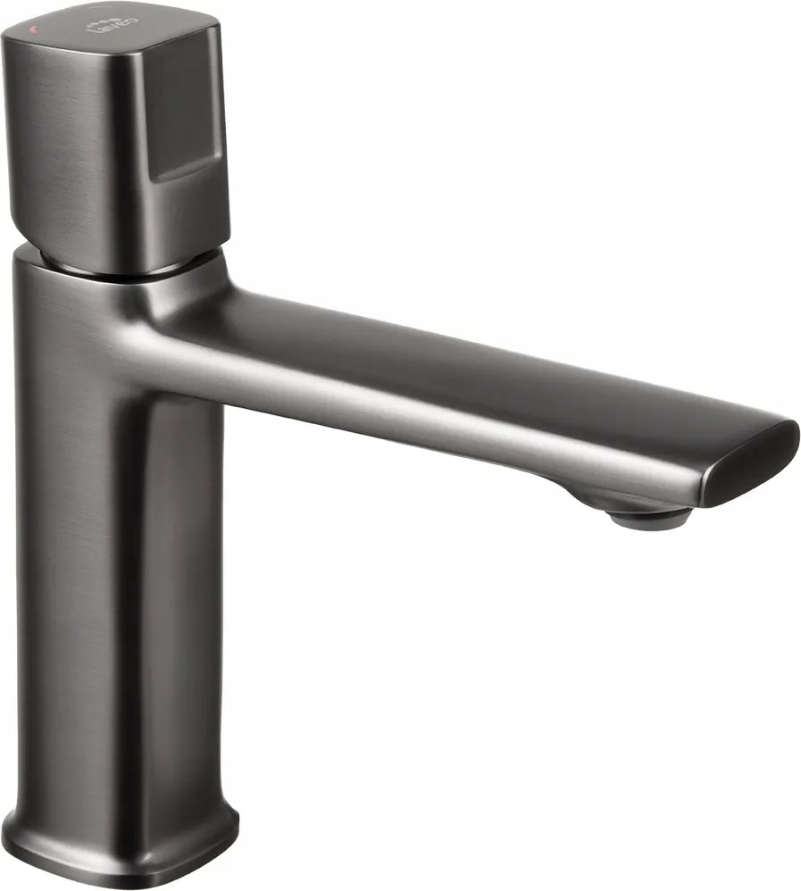 Alacsony Álló Mosdócsaptelep Kattanó Dugóval Grafit Laveo Tores