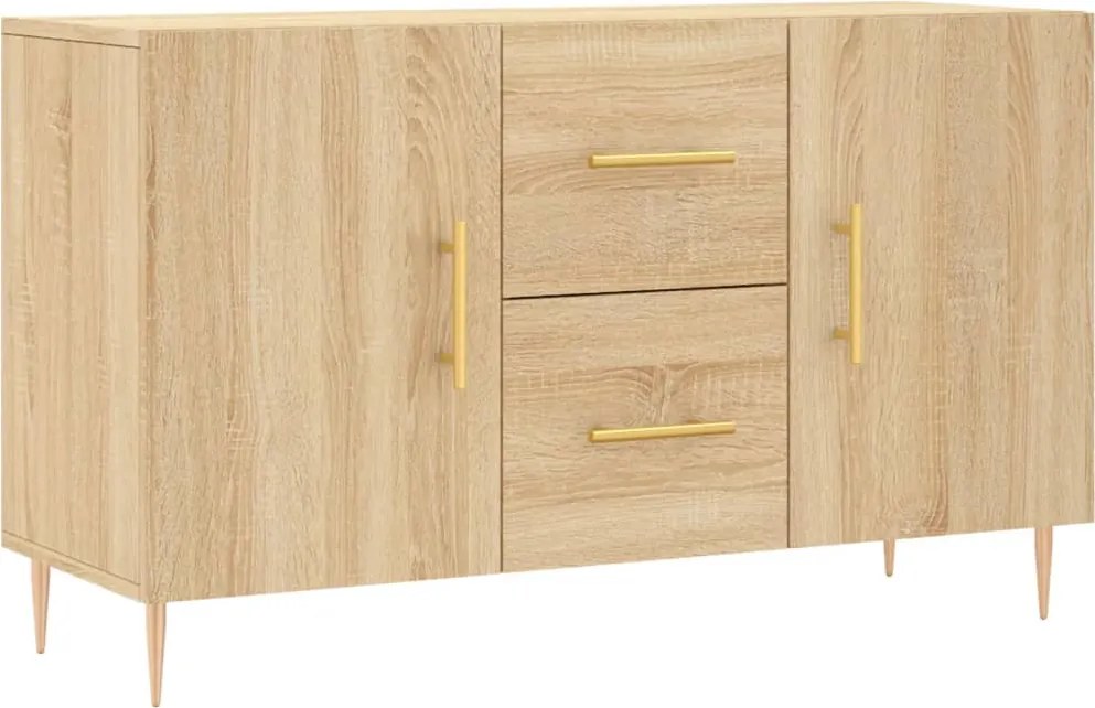 vidaXL sonoma tölgy színű szerelt fa tálalószekrény 100 x 36 x 60 cm