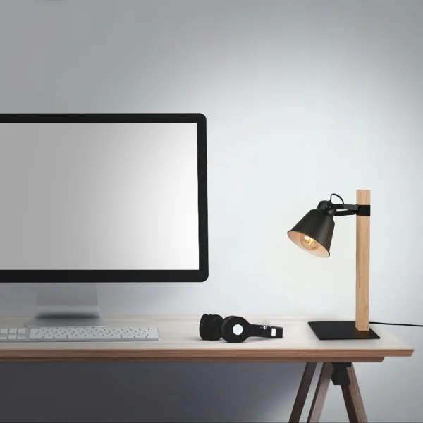 Briloner 7406-015 - Asztali lámpa TALE 1xE27/25W/230V fekete