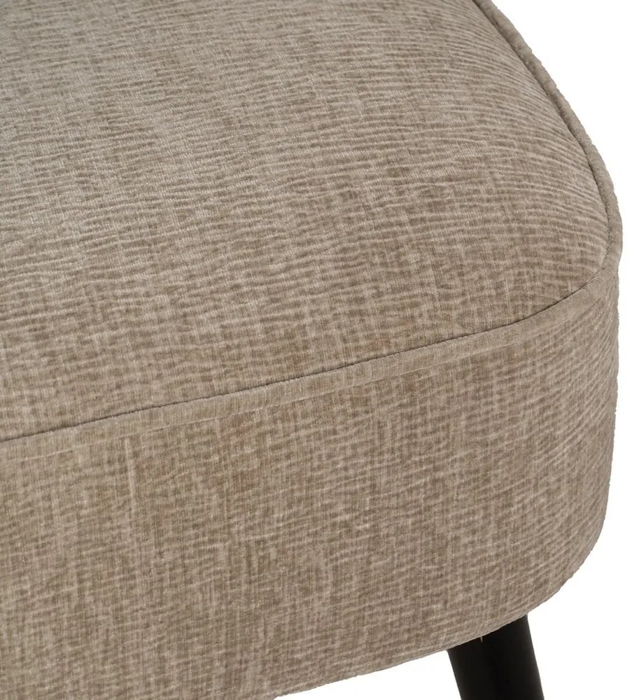Bézs zsenília fotel Glam – Ixia