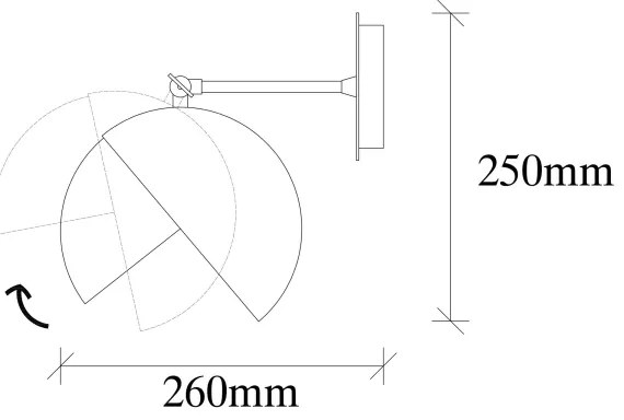 Fali lámpa BERCESTE 1xE27/40W/230V