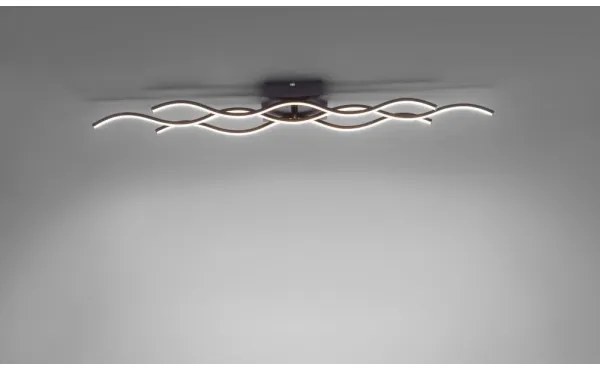 Leuchten Direkt 15166-18 - LED Felületre szerelhető csillár WAWE LED/28W/230V fekete