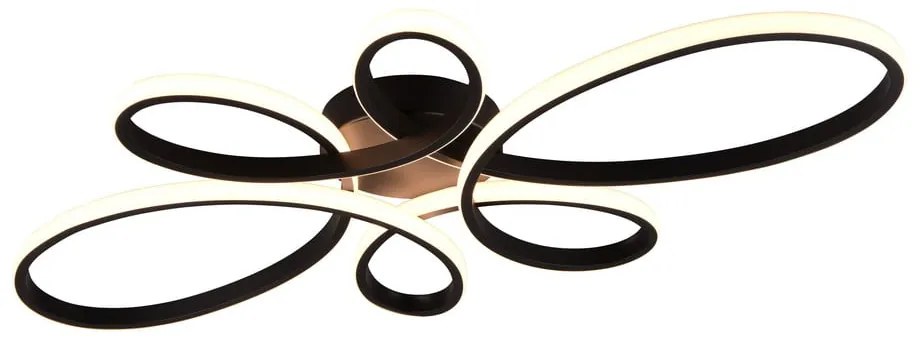 Fekete LED mennyezeti lámpa 45.5x83 cm Fly – Trio