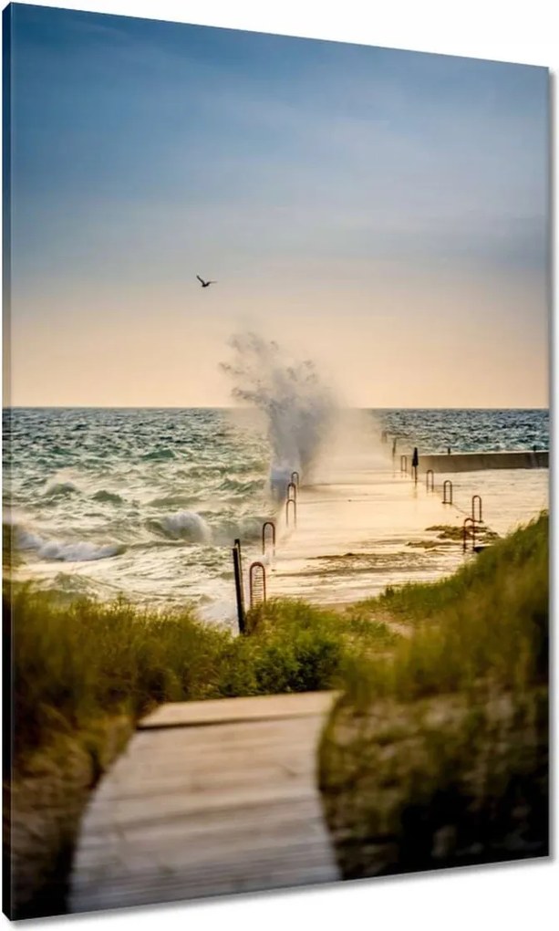 Vászonkép 70x100 Tengeri hullám Tengerpart